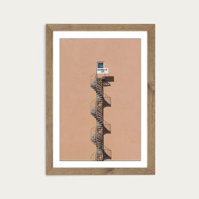 Bombinate.com Meaning of Life Art Print Oak Frame
