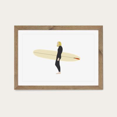 Bombinate.com Holding Art Print Oak Frame