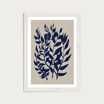 Bombinate.com Botany Art Print White Frame