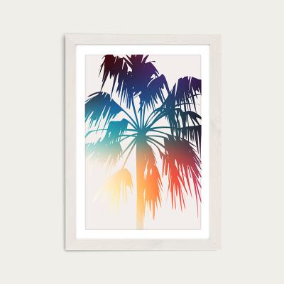 Bombinate.com Prideful Palm Art Print White Frame