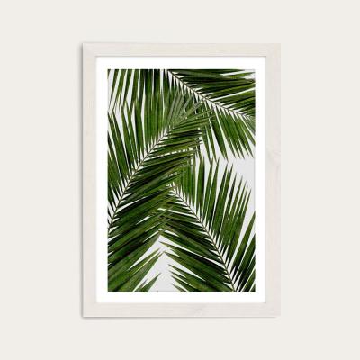 Bombinate.com Palm Leaf III Art Print White Frame