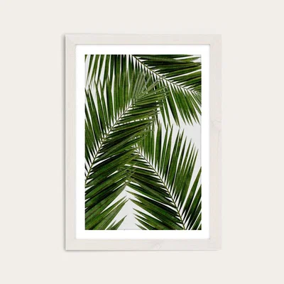Bombinate.com Palm Leaf III Art Print White Frame