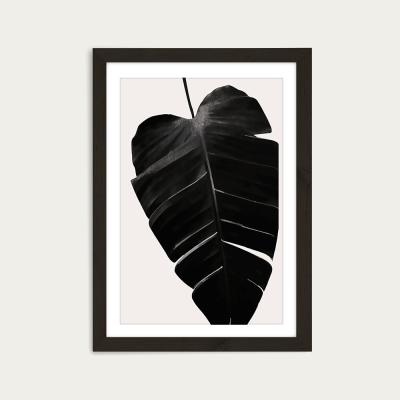 Bombinate.com Black Leaf No.6 Art Print Black Frame