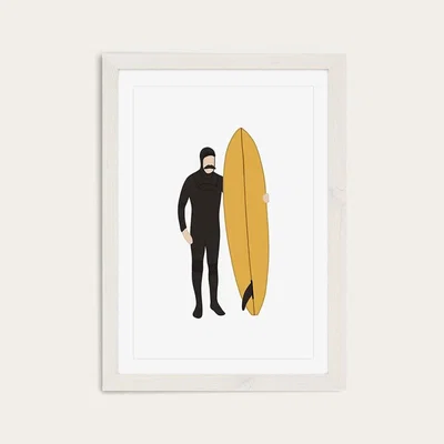 Bombinate.com Chipper Art Print White Frame