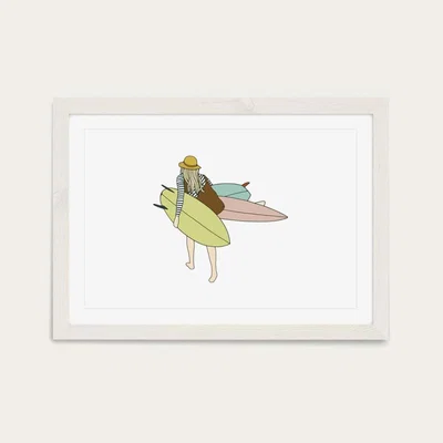 Bombinate.com Quivergirl Art Print White Frame