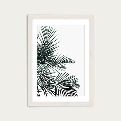 Bombinate.com Minimal Palm Leaf Art Print White Frame