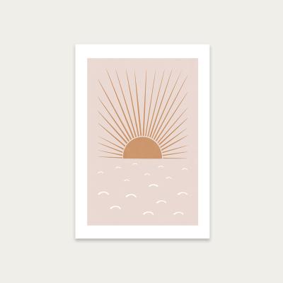Bombinate.com Blush Sun Art Print Unframed
