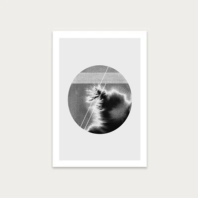 Bombinate.com Lines and Circle Art Print Unframed