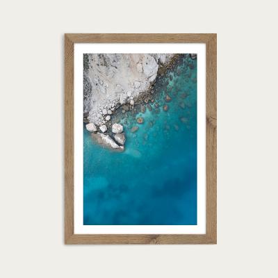 Bombinate.com Ready to Jump in Art Print Oak Frame