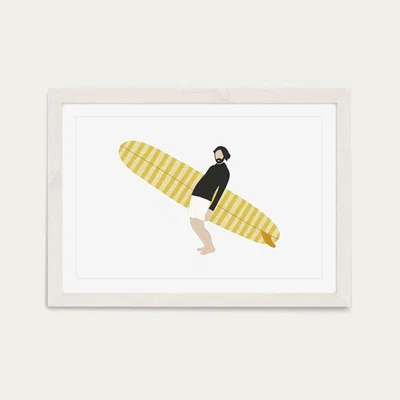 Bombinate.com Yeah Art Print White Frame