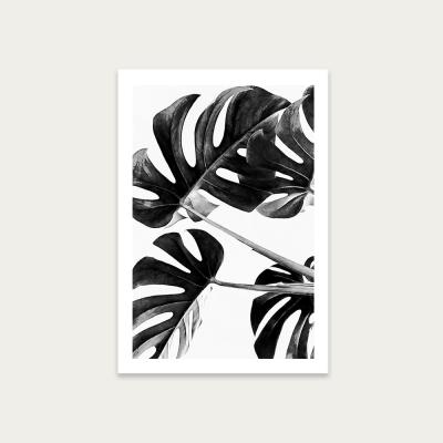 Bombinate.com Monstera Black and White 5 Art Print Unframed