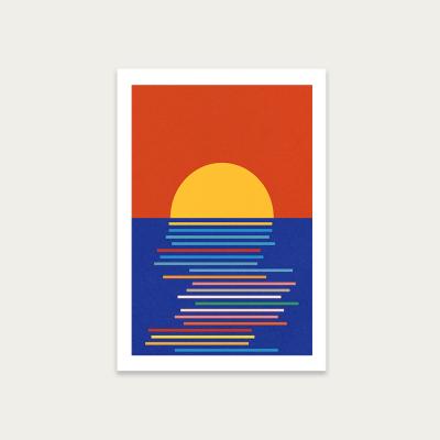 Bombinate.com Sunset in Sicily Art Print Unframed