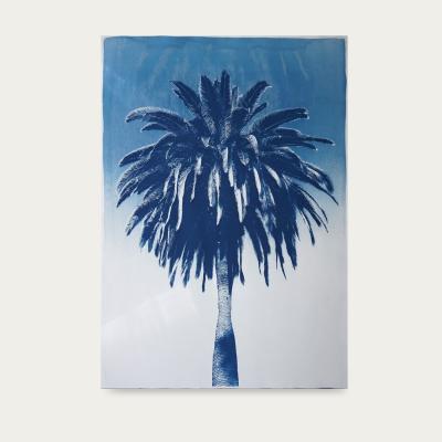 Bombinate.com Marrakesh Majorelle Palm Limited Edition Handmade Cyanotype Art Print