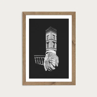 Bombinate.com Assisted Living Art Print Oak Frame