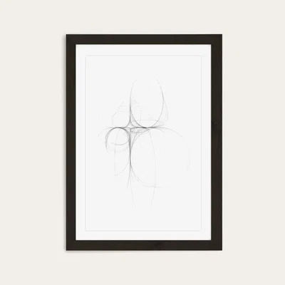 Bombinate.com Black Frame Tornadoes II Art Print