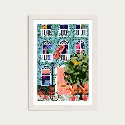 Bombinate.com Look At Your Window Art Print White Frame