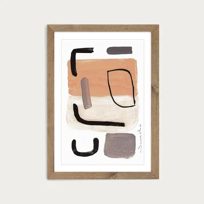 Bombinate.com Amsterdam Art Print Oak Frame