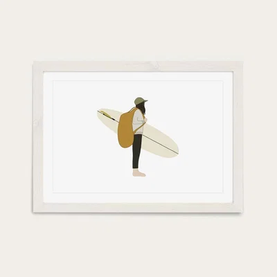 Bombinate.com Gone Art Print White Frame