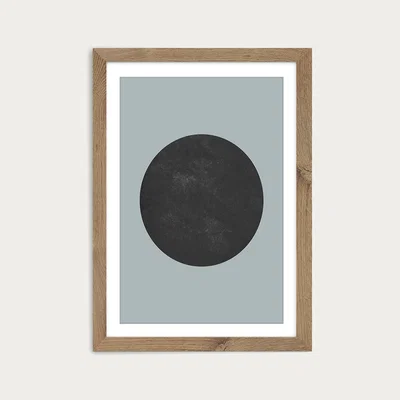 Bombinate.com C Art Print Oak Frame