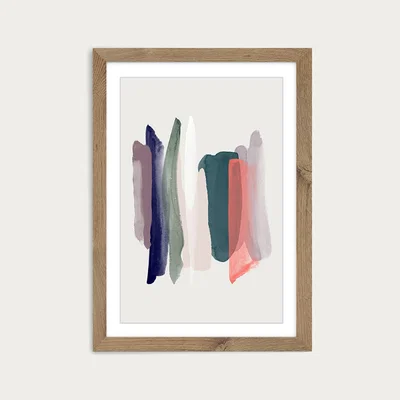 Bombinate.com Near Art Print Oak Frame