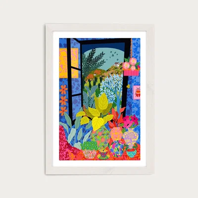 Bombinate.com View From My Window Art Print White Frame