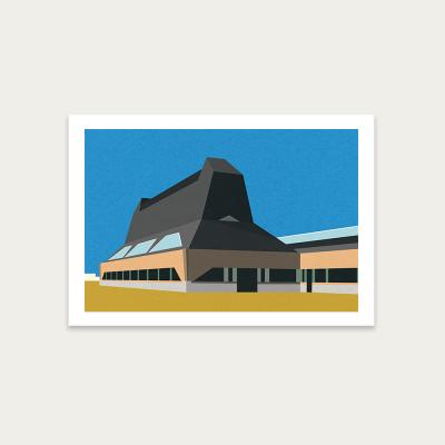 Bombinate.com Hat Factory Art Print Unframed