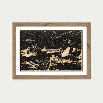 Bombinate.com The Road Ahead Art Print Oak Frame