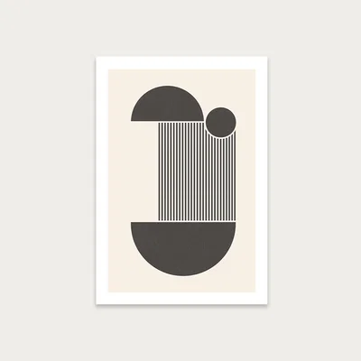 Bombinate.com Block I Art Print Unframed