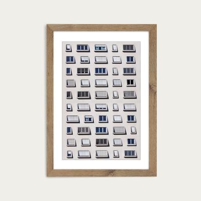 Bombinate.com 50 Shades of Shades Art Print Oak Frame