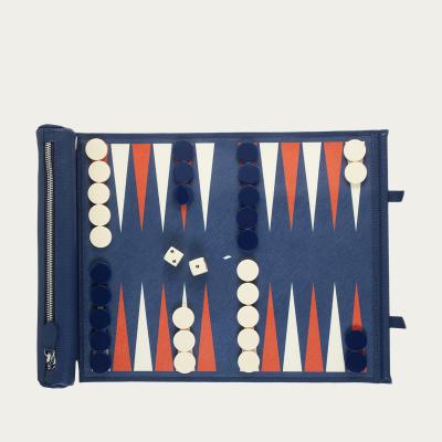 Bombinate.com Dark Blue Backgammon travel set