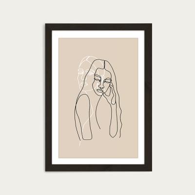 Bombinate.com Alma & Wanda Art Print Black Frame