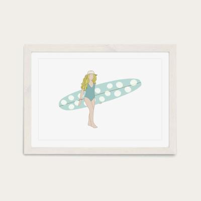 Bombinate.com Droplet Art Print White Frame