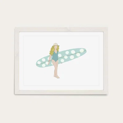 Bombinate.com Droplet Art Print White Frame