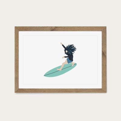 Bombinate.com Waterman Art Print Oak Frame