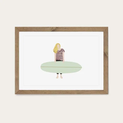 Bombinate.com Sunsets Art Print Oak Frame