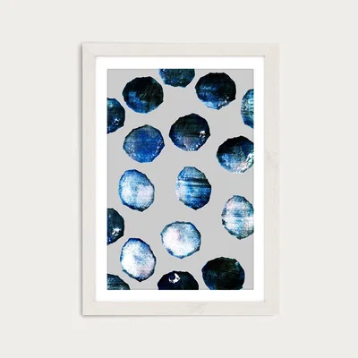 Bombinate.com Painted Terrazzo No. 3 Art Print White Frame