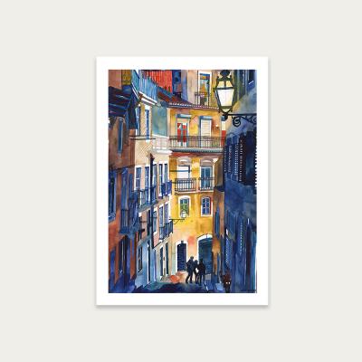 Bombinate.com Lisbon Art Print Unframed