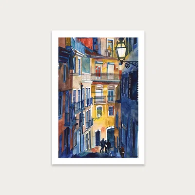 Bombinate.com Lisbon Art Print Unframed