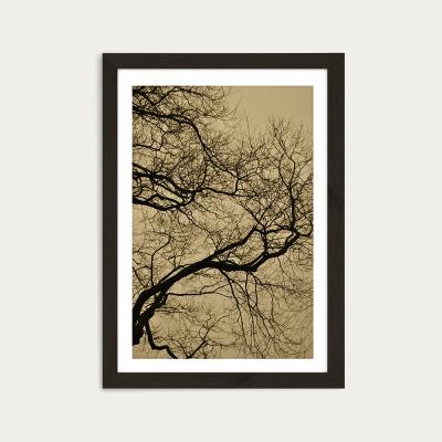 Bombinate.com Golden Hour Abstract Branches Art Print Black Frame