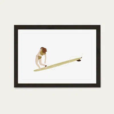 Bombinate.com Groovy Art Print Black Frame