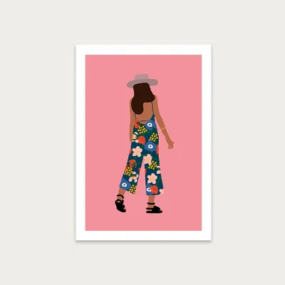 Bombinate.com Summer Girl Art Print Unframed