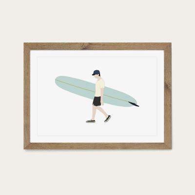 Bombinate.com Cruiser Art Print Oak Frame