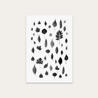 Bombinate.com Signs of Autumn Black Art Print Unframed