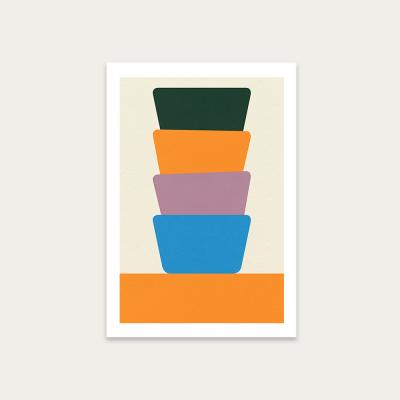 Bombinate.com Four Bowls II Art Print Unframed