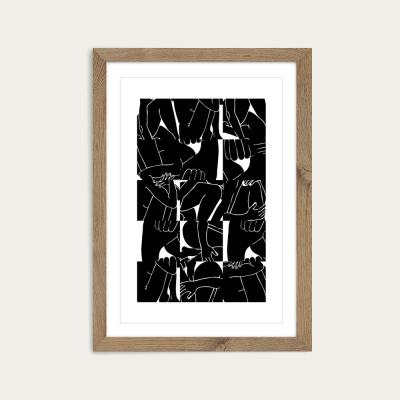 Bombinate.com Oak Frame Bodies Art Print