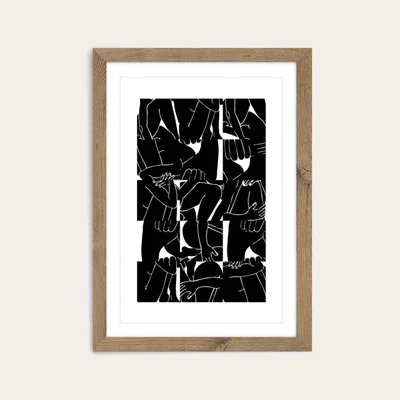 Bombinate.com Oak Frame Bodies Art Print