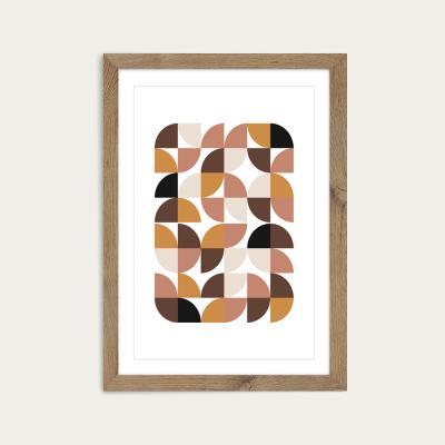 Bombinate.com Oak Frame Geometric I Art Print