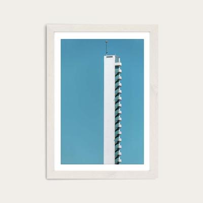 Bombinate.com Olympic Tower Art Print White Frame