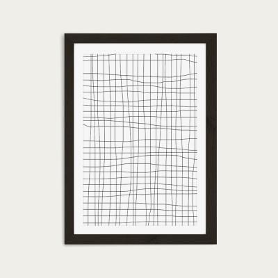 Bombinate.com Grid Art Print Black Frame