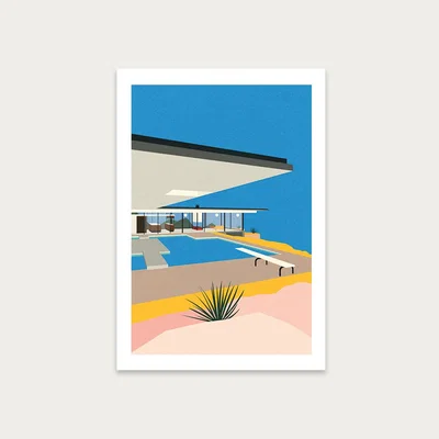 Bombinate.com LA Stahl House Art Print Unframed